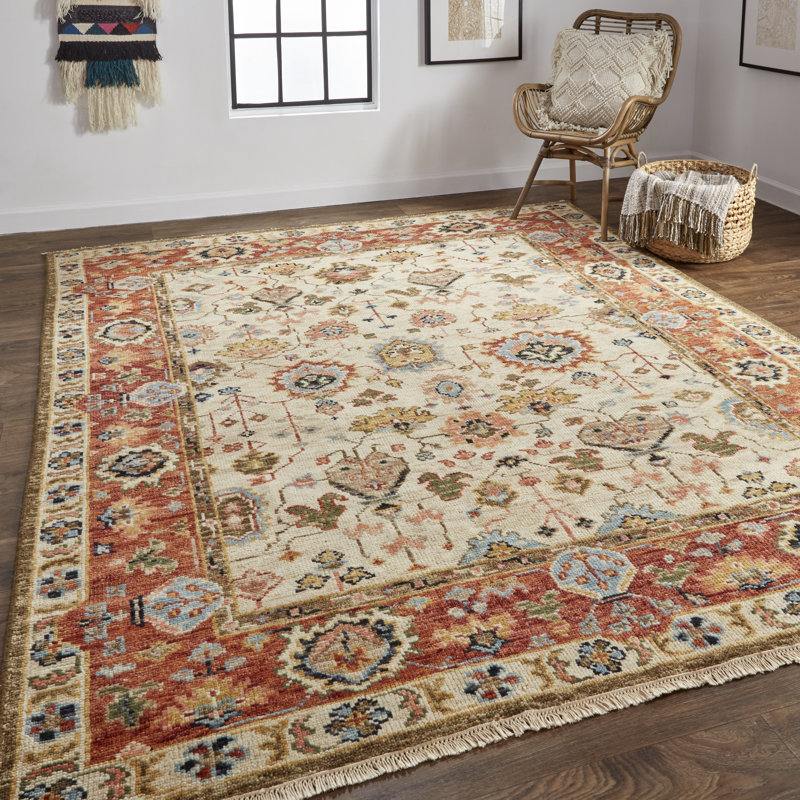 Longworth Hand Knotted Wool Oriental Indoor Rug, Runner 8'6" x 11'6"