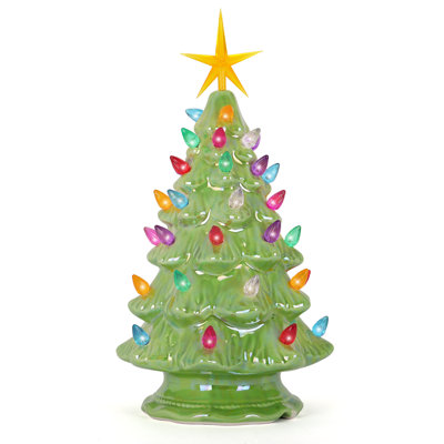 Ceramic Christmas Tree That Lights Ups - Inspired Vintage Christmas Tree - Light Up Tree