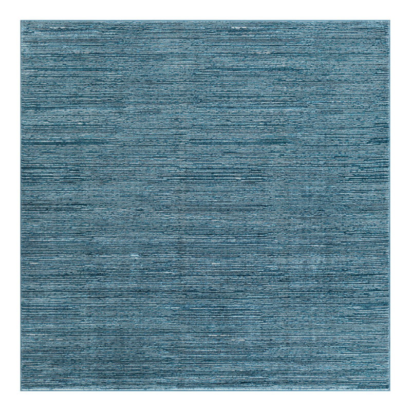 Striped Indoor / Outdoor Rug, Square 7'10"