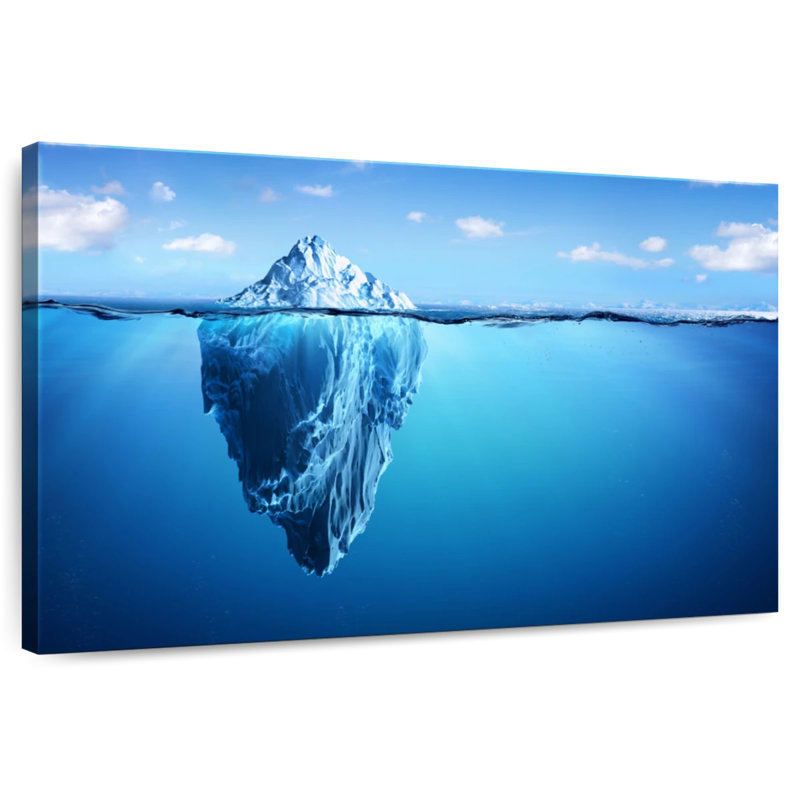 Iceberg submergé Alvord, H 30 po x l 45 po