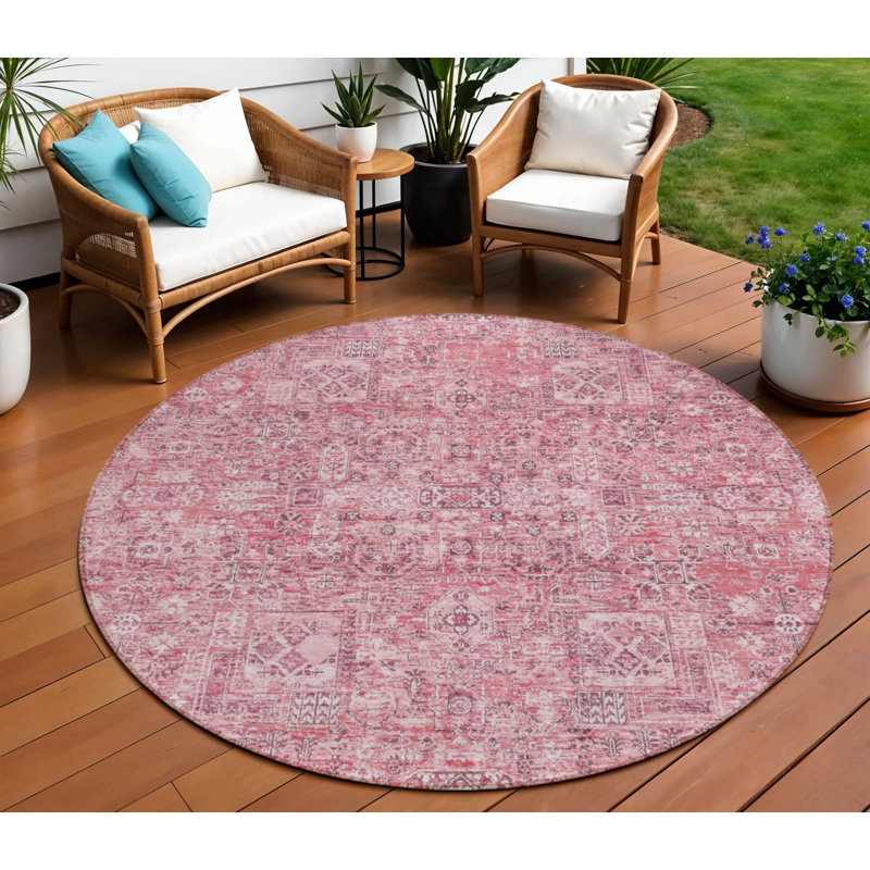Tapis d'intérieur rond 8 po