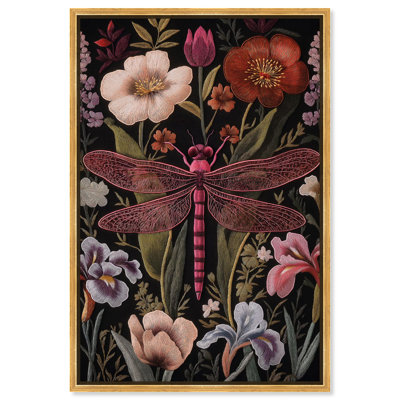 Ruby Reed Rider I Canvas Botanical Decor by Art Remedy
