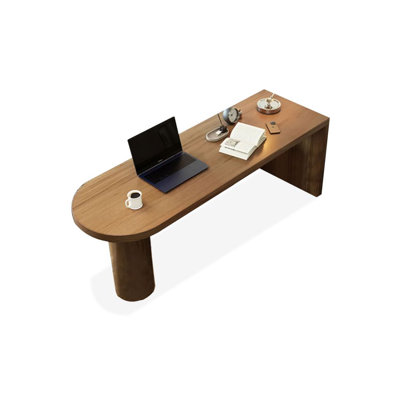 Walnut Half-circle Solid Wood Writing desk