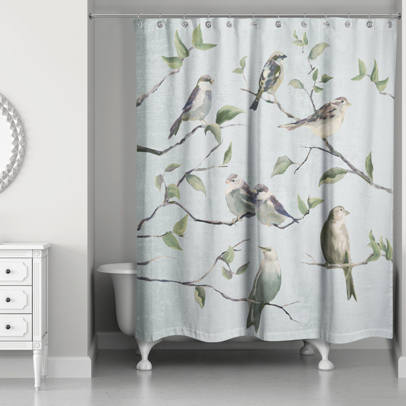 Dequisha Shower Curtain, Blue