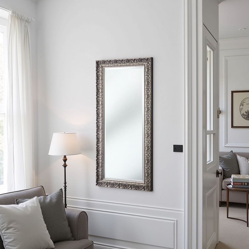 Rectangle Mirror, Silver, 138 cm H x 62 cm W