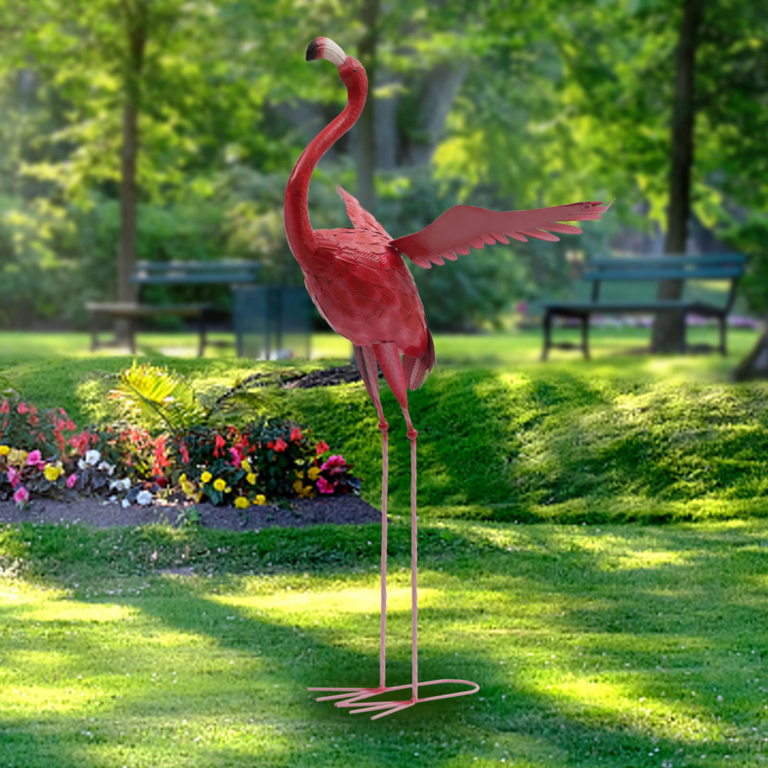 Ridenour Bird Metal Garden Statue Bay Isle Home™