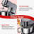 LINKChef 7.4 QT Stand Mixer, 800W 12-Speed Tilt-Head Kitchen Electric Mixer with Versatile Attachments and Digital Display