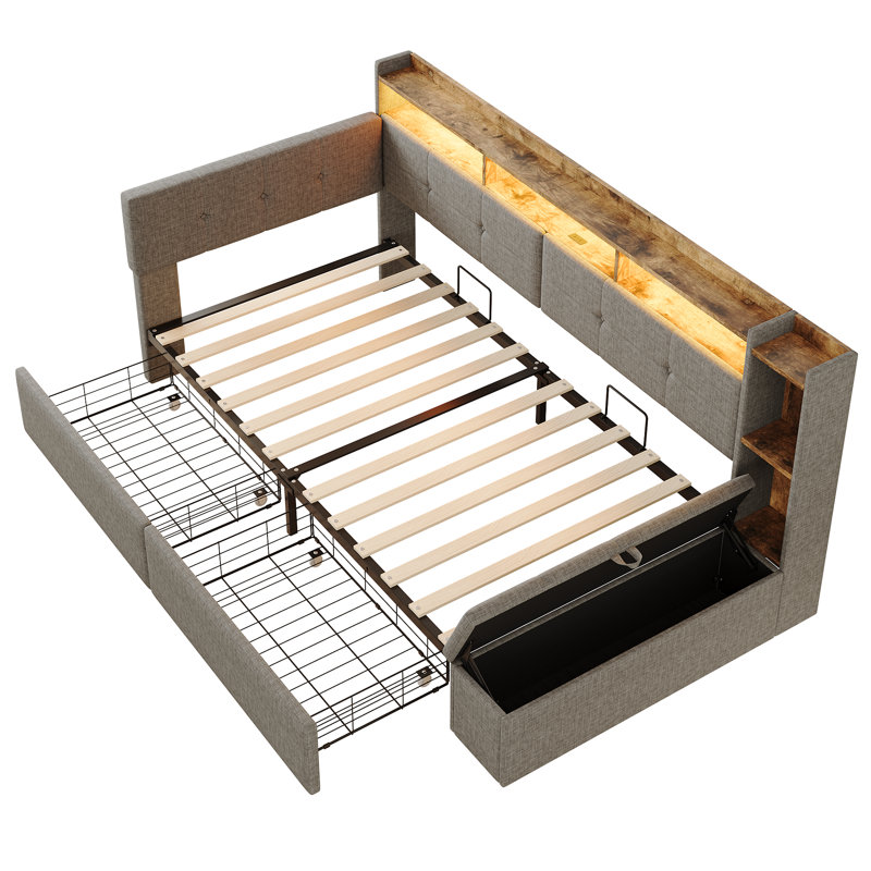 Metal Daybed, Grey