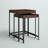 Lottie Solid Wood Tray Top Nesting Tables