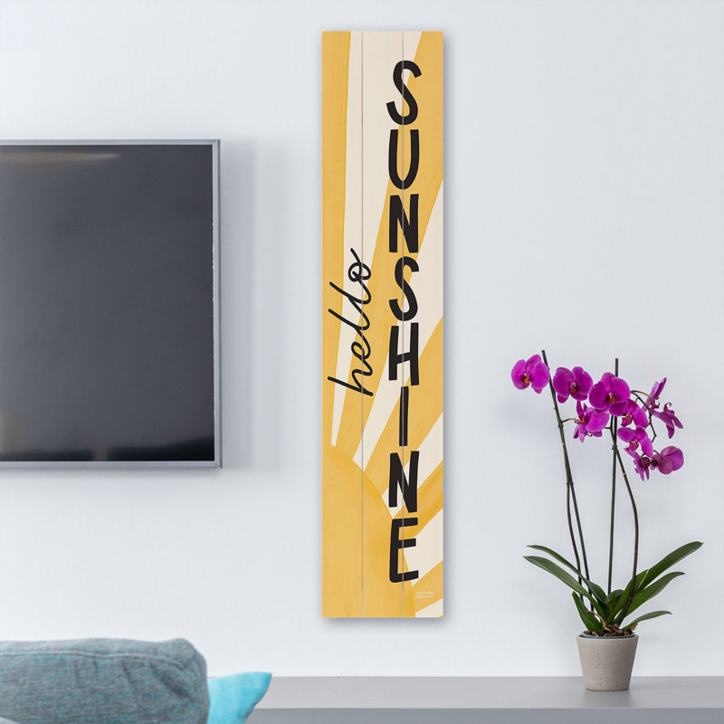 Hello Sunshine Outdoor Porch or Entryway Welcome Sign