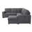 Melody Grey Sectional With Pullout