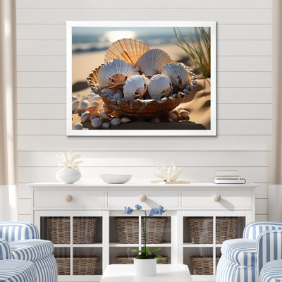 «Beach Photo Seashell Sonata I», reproduction d'art sur toile