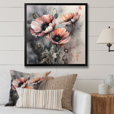 Fleurs de pivoines roses I sur toile