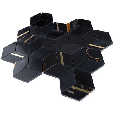 Natural Dorato Marble Mosaic Wall Tile