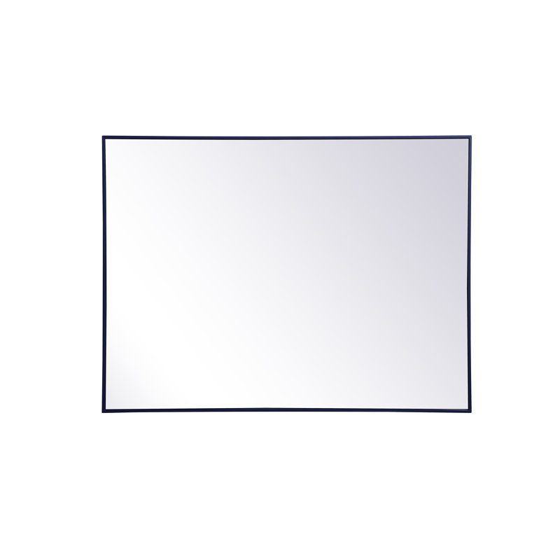 Miroir mural Sabine, 48 po x 36 po, Bleu