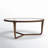 Ciro Solid Wood Glass-Top Round Coffee Table
