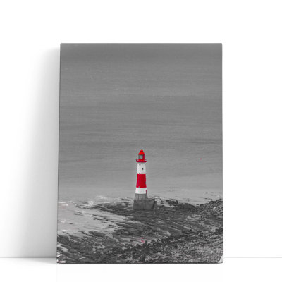 «Beachy Head And Lighthouse, Eastbourne», reproduction d'art sur toile