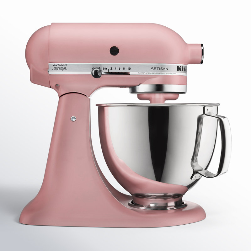 Batteur sur socle à tête inclinable de 5 pte Artisan® de KitchenAid®, Rose séché