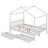 Armie Full Size House Platform Bed with Two Drawers-855602021