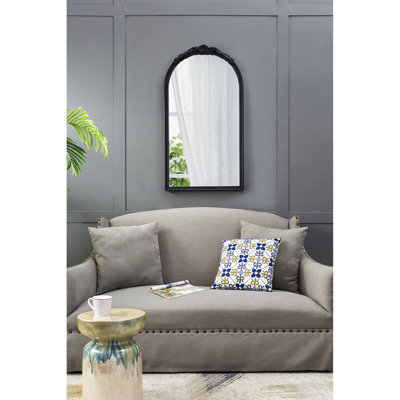 Miroir arqué en bois pour la salle de bain, le salon, le vestibule, 23 po X 42 po
