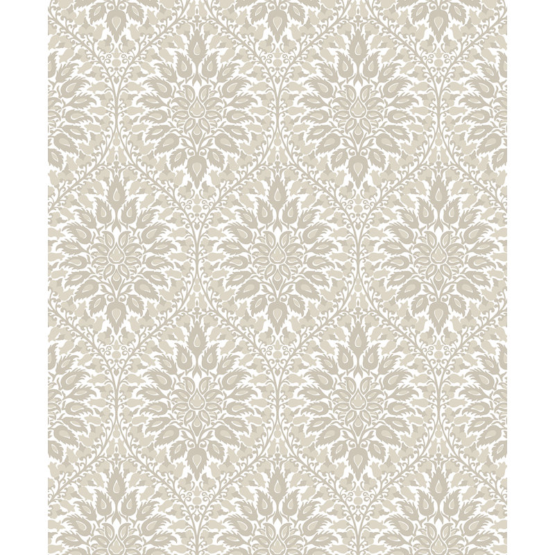 Rouleau de papier peint non tissé L 33 pi x l 20,9 po Landgraff, Crème naturelle