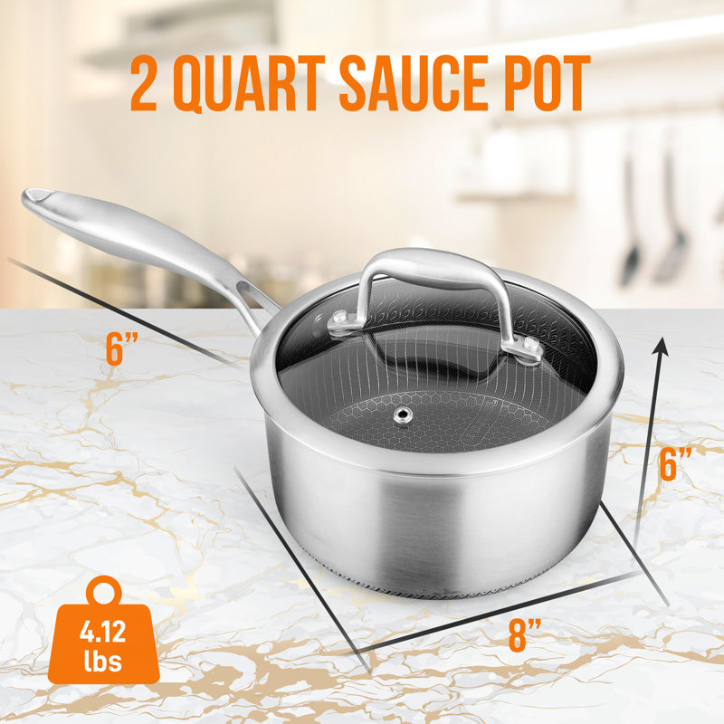 2 qt. Stainless Steel Saucepan
