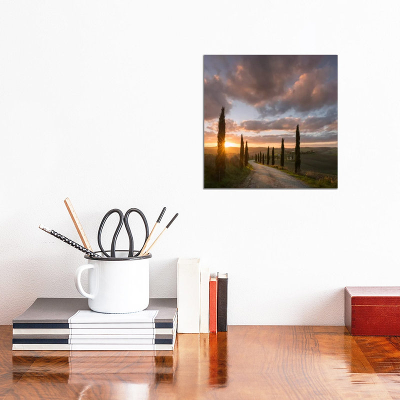 Autumn in Tuscany X 1 Piece Wall Art on Canvas, 30.48 cm H x 30.48 cm W, Wrapped Canvas