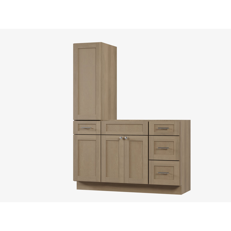 Meuble-lavabo simple 54 po Disar, Chêne naturel