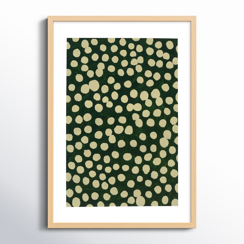 «Navi Lichen on Winter Green» par Michela Sorrentino - Peinture, H 25 po x l 17,5 po x P 1,25 po, Brun