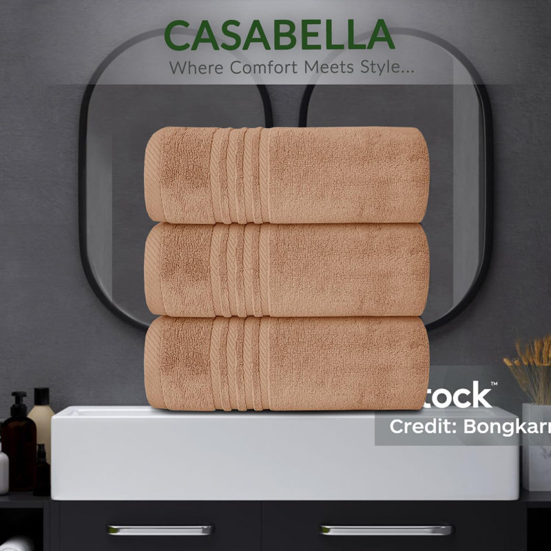3Pk Zero Twist Large Bath sheet 80x140, Truffle