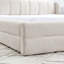 Structure de lit tapissier avec tissu épais, lit plateforme en chenille avec tête de lit et structure solide-45225641
