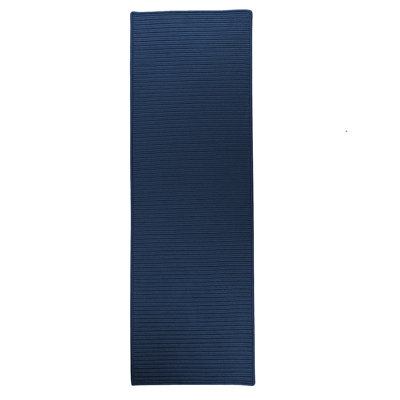 Tapis bleu tressé à la main Ashleigh