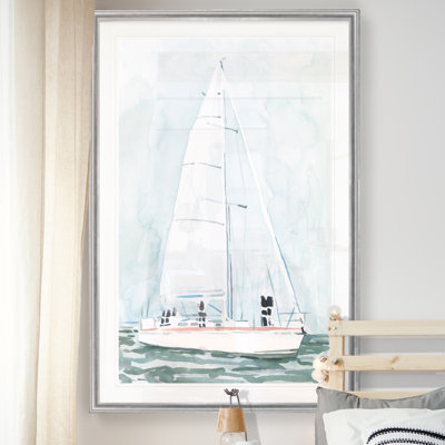 " Soft Sailboat III " Painting Print