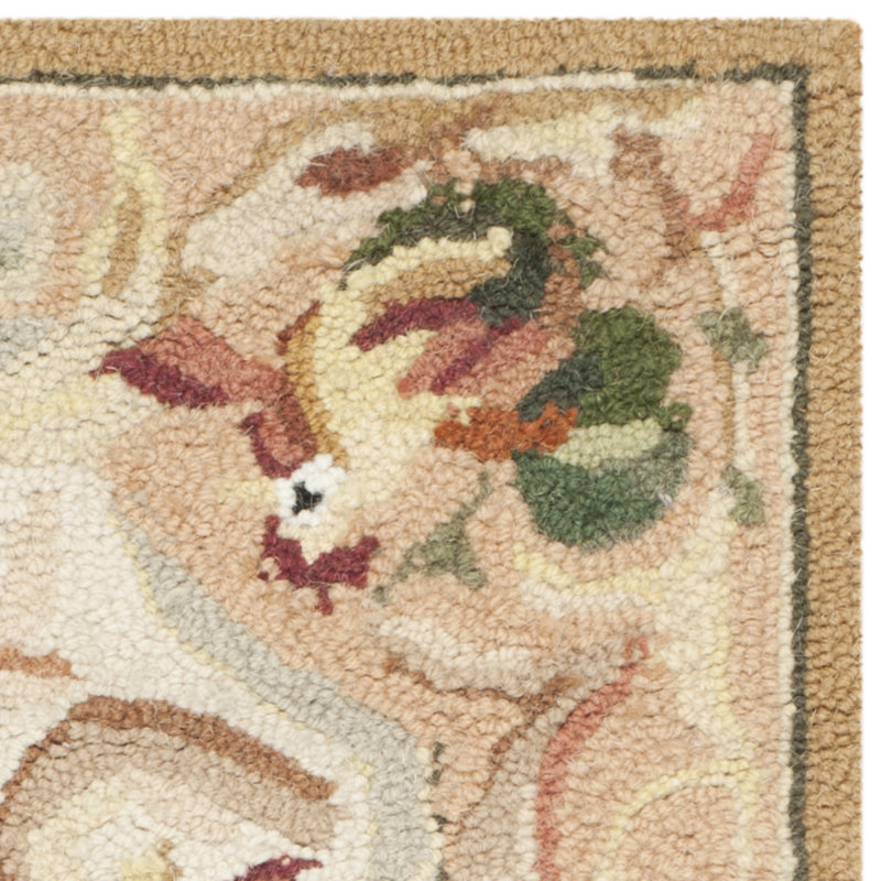 Chelsea Hand Hooked Wool Pile Rug, Rectangle 1'8" x 2'6"
