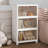  3 Pack Canas Plastic Foldable Stackable Storage Bin Double Door With Lids And Wheels Display Case Showcase Closet Rectangle Box Organizers And Storage For Electronics, Clothes, Toys-2137217201