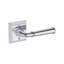 Dunsmoor Passage Lever with Chamfered Square Rose in Lifetime (PVD) Satin Brass-134165619