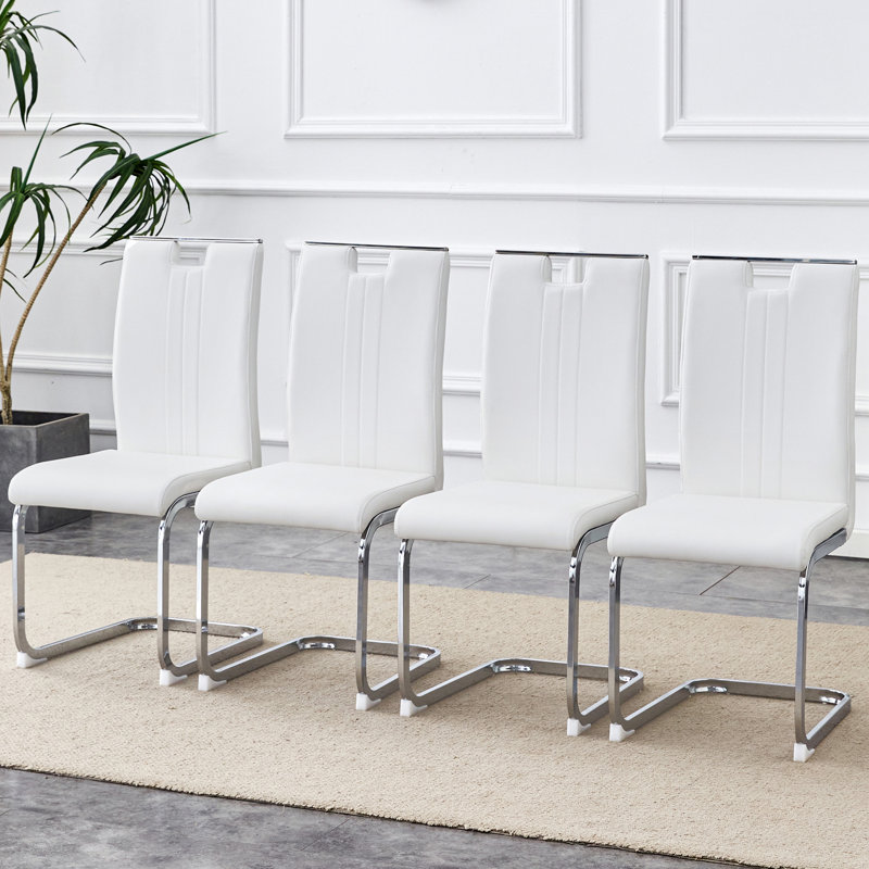 Chaise d'appoint (ensemble de 4), Blanc