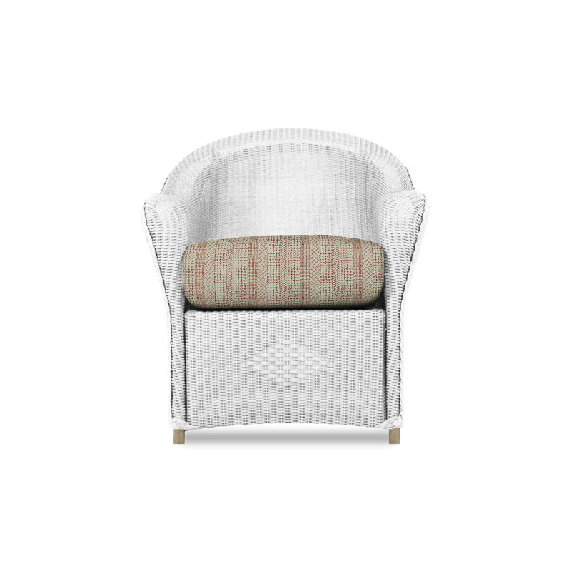Reflections Outdoor Dining Armchair, Demo Oatmeal, White