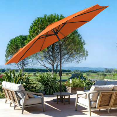 3m Large Paraso With UV, Garden Sun Shade Canopy Patio With Crank Tilt, Outdoor Umbrella  