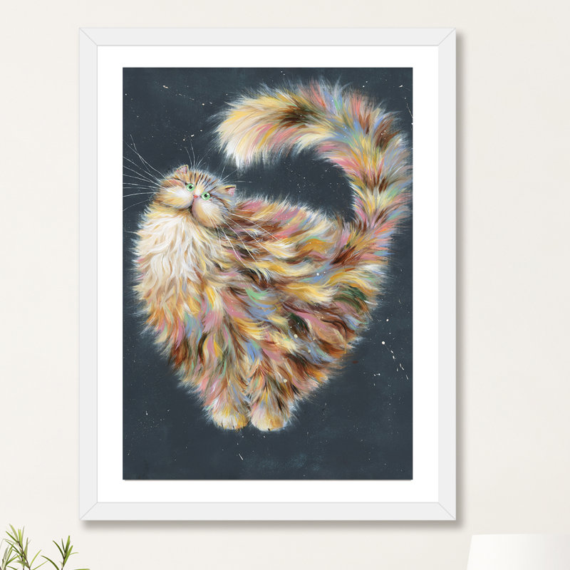 Patapoufette par Kim Haskins-impression d’art graphique, H 24 po x l 16 po x P 1 po, Papier avec cadre blanc