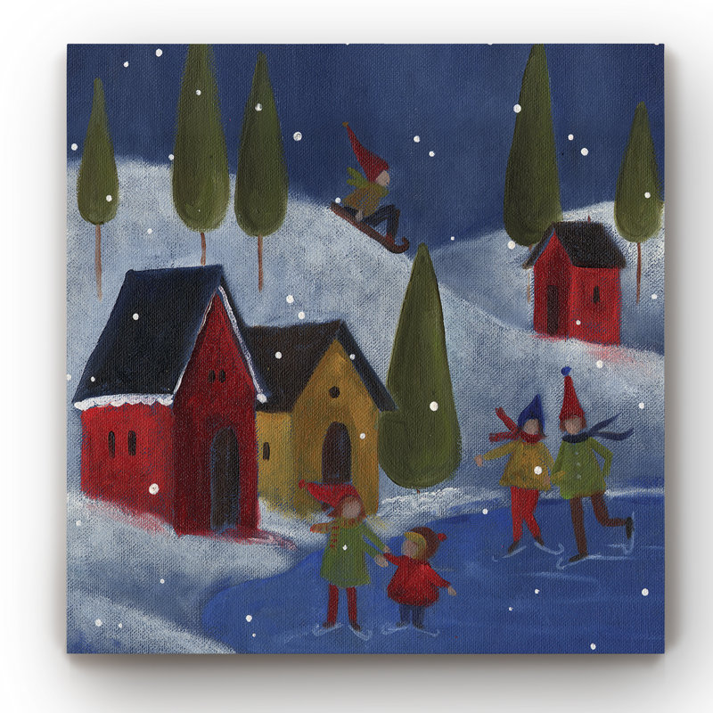 Primitive Skaters - impression sur toile tendue, H 40 po x l 40 po x P 1 po