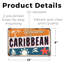 Enseigne en plastique 8 po x 12 po Welcome To The Caribbean