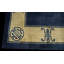 Vintage Large Room Size Luxurious Silk Pile Chinese Open Solid Blue Field Rug