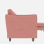 Canapé 3 places de 107,8 po de large taille, canapés en L avec repose-pieds mobile, accoudoirs avec poches, canapé en tissu moderne-766345451