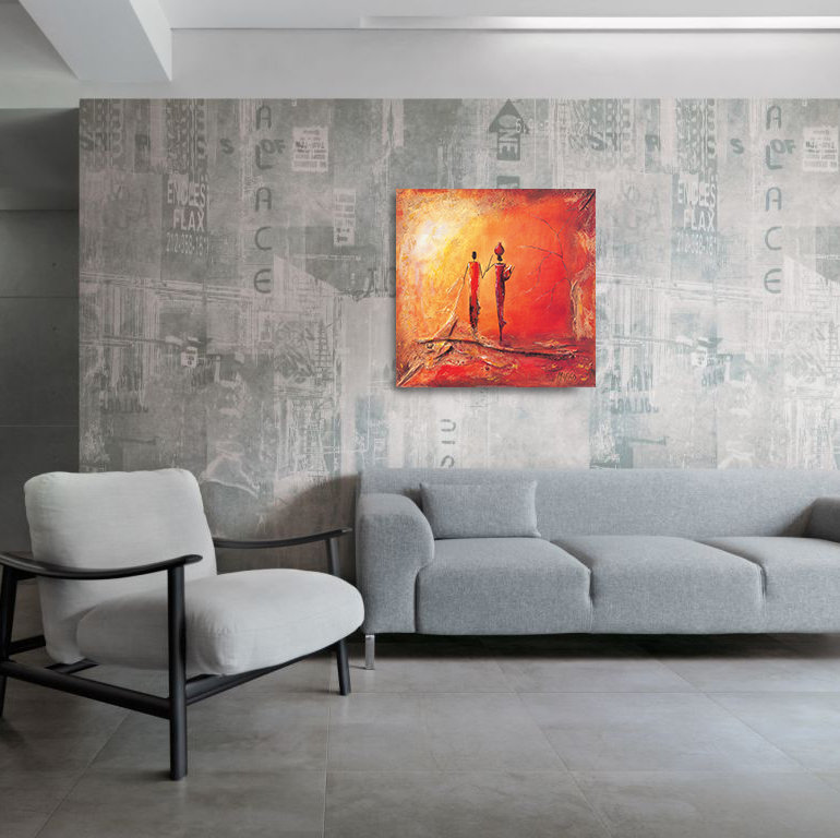 Marso - No Frame Painting on Wood, 70cm H x 70cm W x 1.8cm D