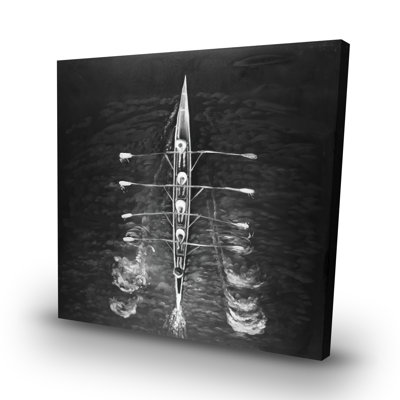 Rowing boat - 32"x32" art on canvas