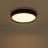16-in Black Dimmable LED Flush Mount-29988826