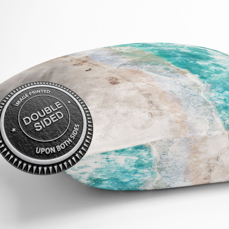 Cancun Beach in Mexico Cushion with Filling, 40cm H x 40cm W x 15cm D