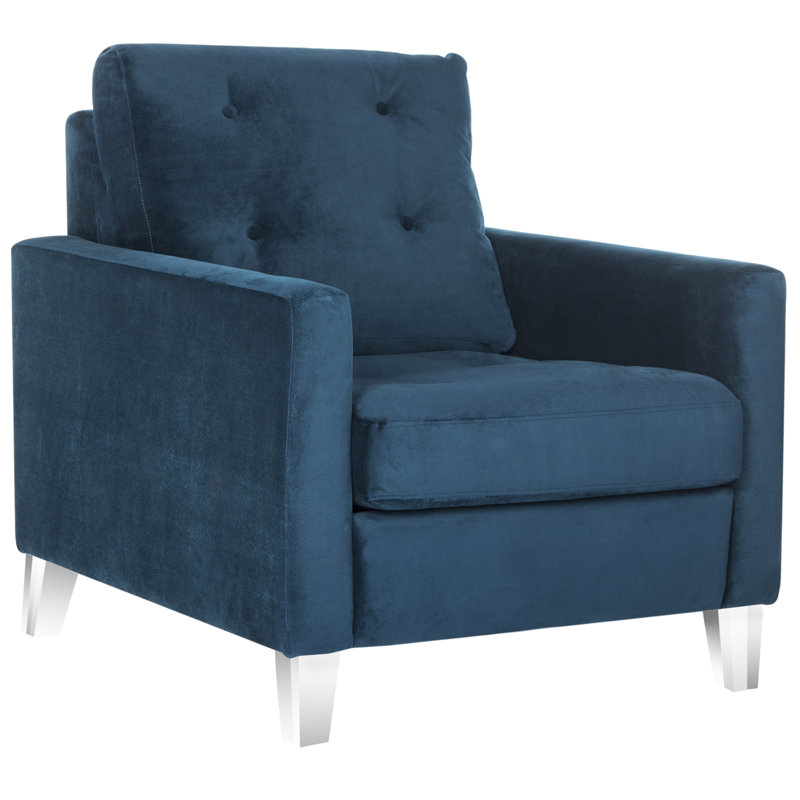 Fauteuil Anders, Bleu marine / transparent
