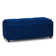 Avalon 42 inch Wide Contemporary Rectangle Storage Ottoman in Blue Velvet Fabric